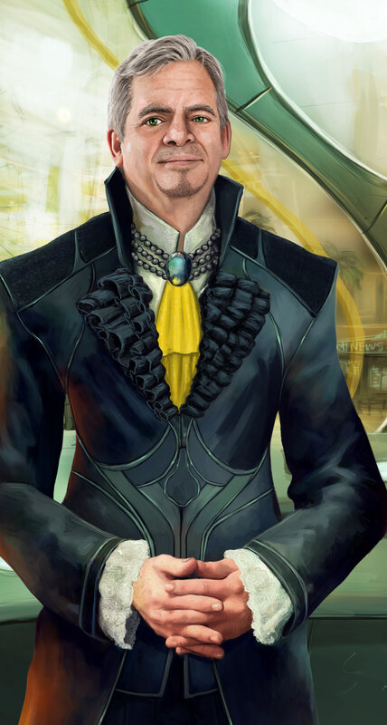 Man in Ornate Jacket
