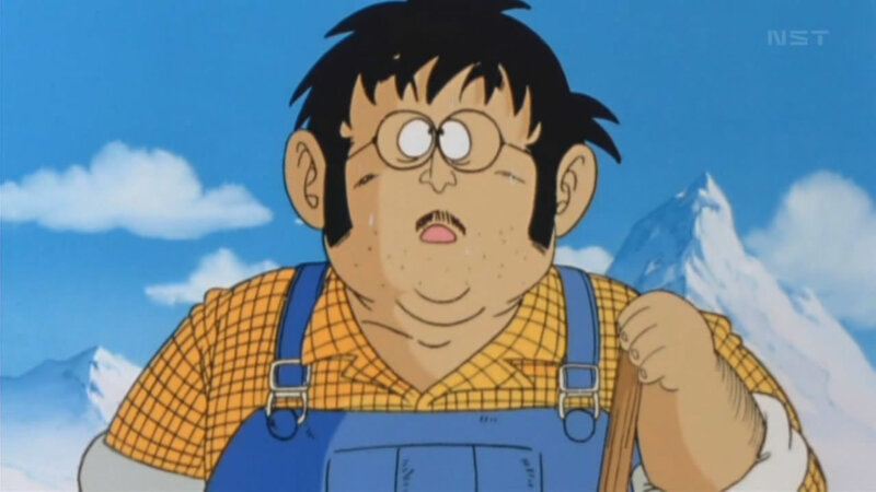 Man in Overalls — Blue, Dramatic