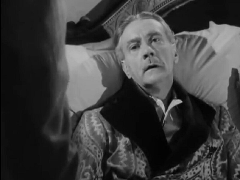 Man in Patterned Robe — Black