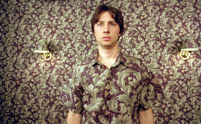 Man in Patterned Shirt — Purple, Neutral