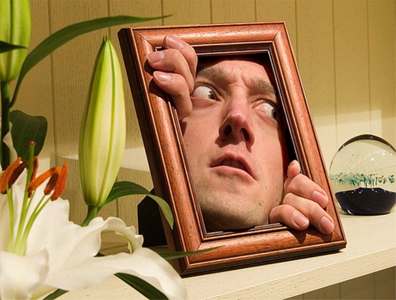 Man in Picture Frame