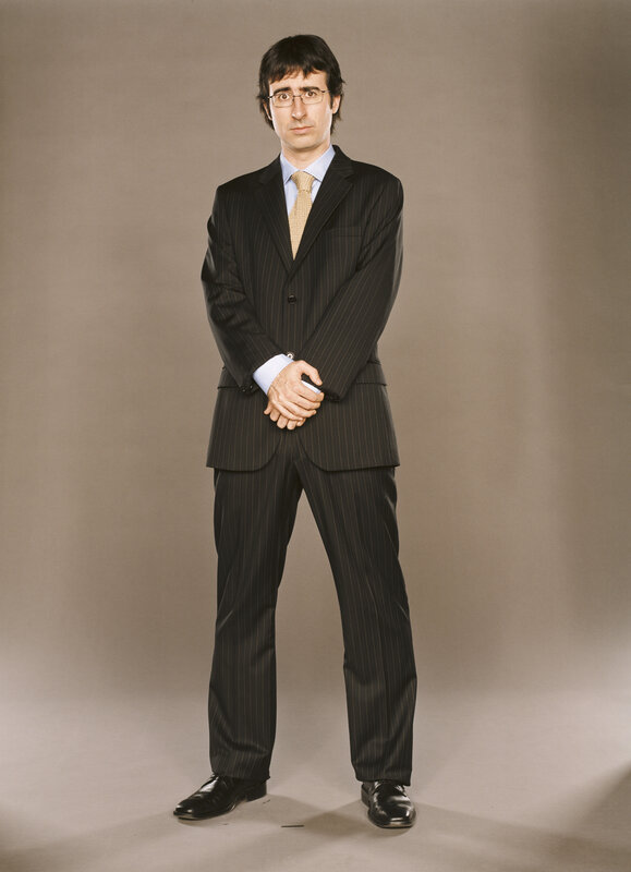 Man in pinstripe suit