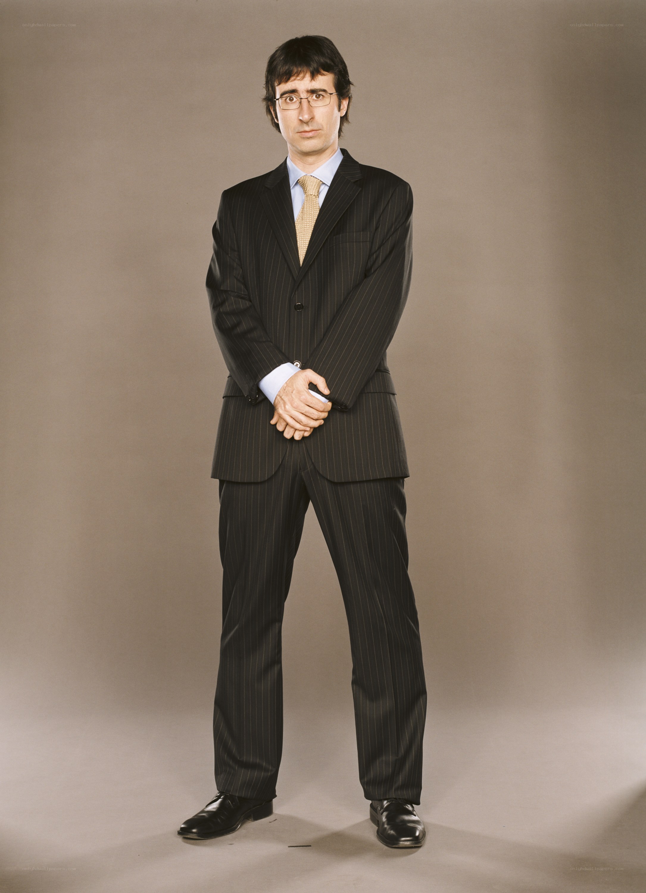 Man in pinstripe suit