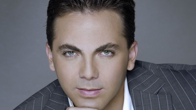 man in pinstripe suit