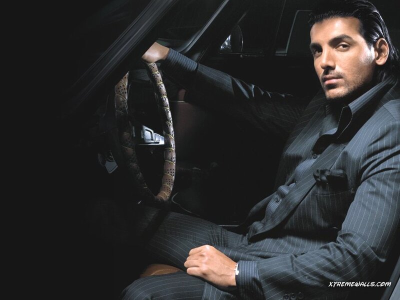 Man in Pinstripe Suit — Black, Dramatic, Night