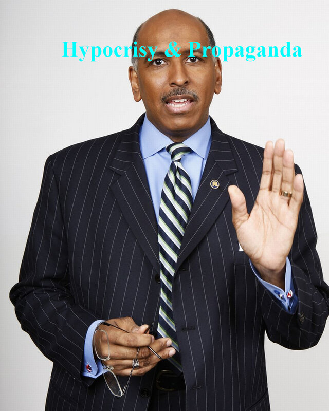 Man in pinstripe suit with text overlay
