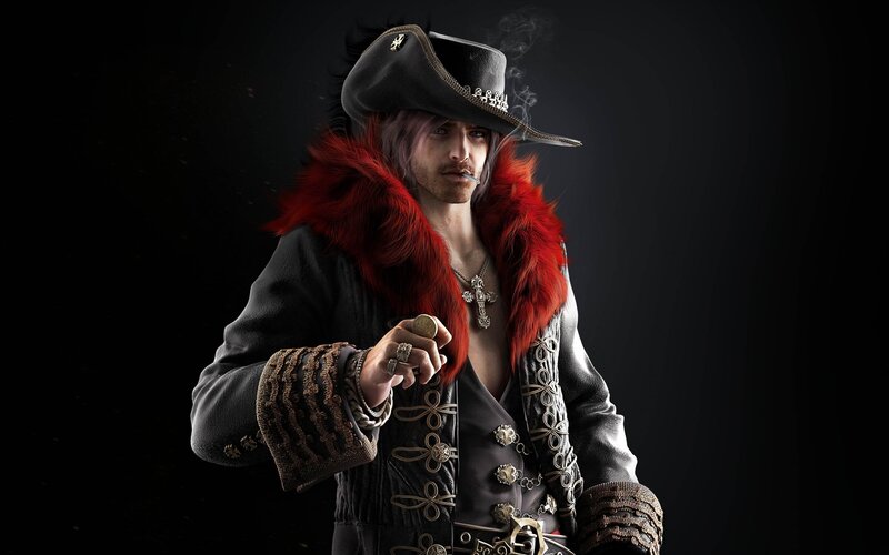 Man in Pirate Coat