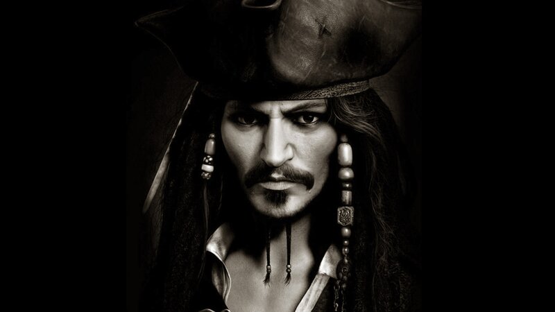 Man in Pirate Hat — Black