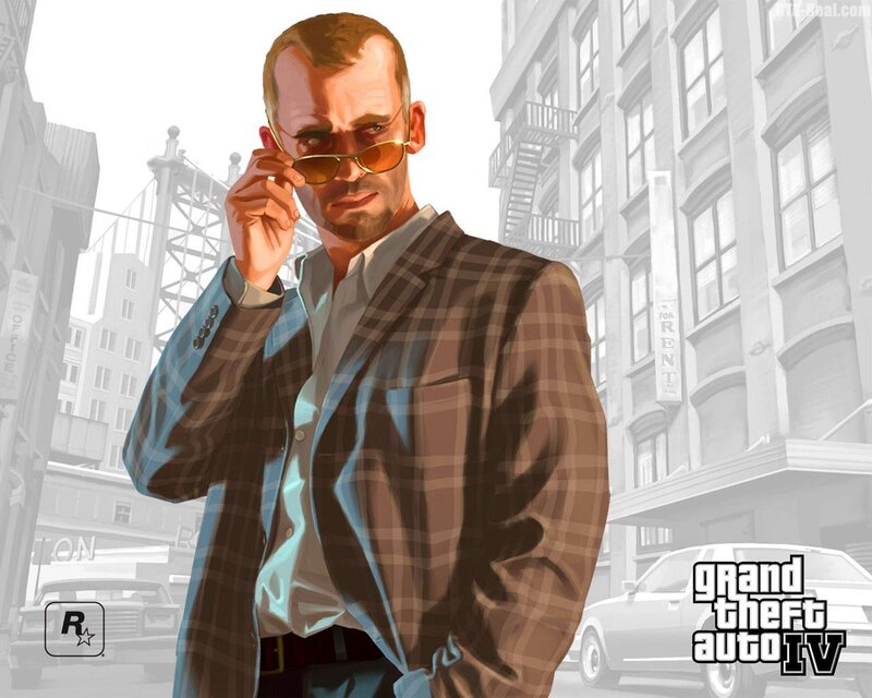 Man in Plaid Jacket — Brown, Dramatic