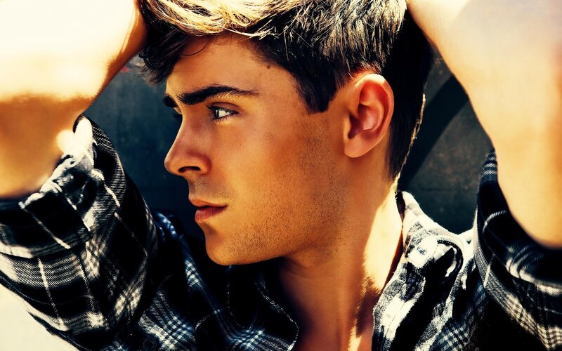 Man in Plaid Shirt — Black, Dramatic, Afternoon