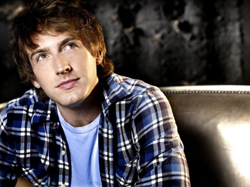 Man in Plaid Shirt — Blue, Contemplative