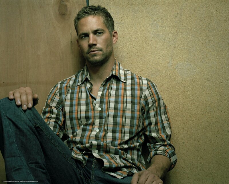 Man in Plaid Shirt — Brown, Serious, Photograph, Wood Wall