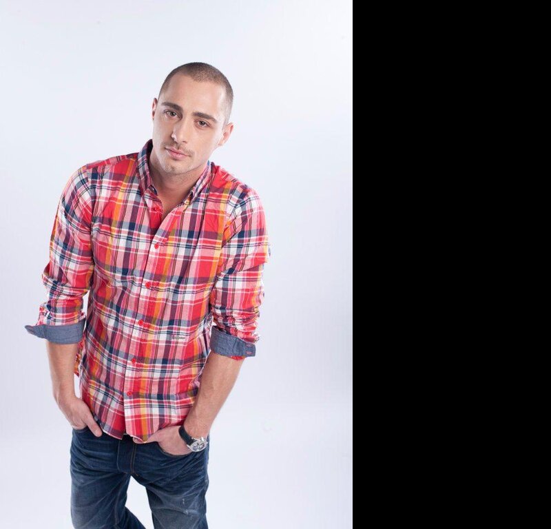 Man in Plaid Shirt — Red, Neutral