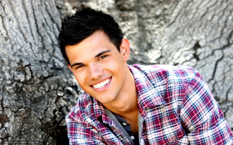 Man in Plaid Shirt — Red, Smiling