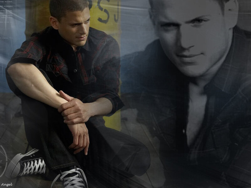 man in plaid shirt sitting