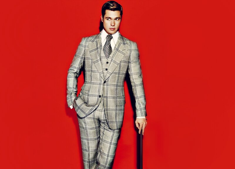 Man in Plaid Suit — Red