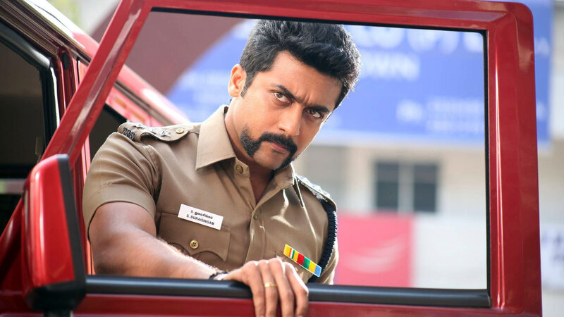 Man in Police Uniform — Red