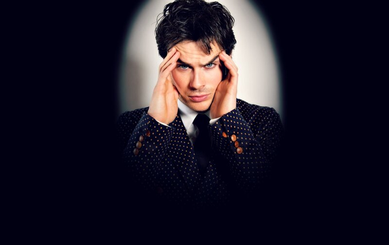 Man in Polka-dot Suit — Black, Dramatic