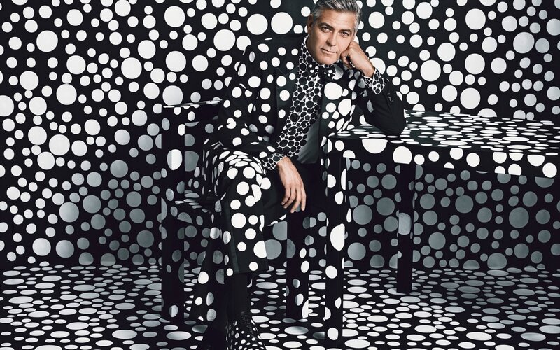 Man in Polka-dot Suit — Black