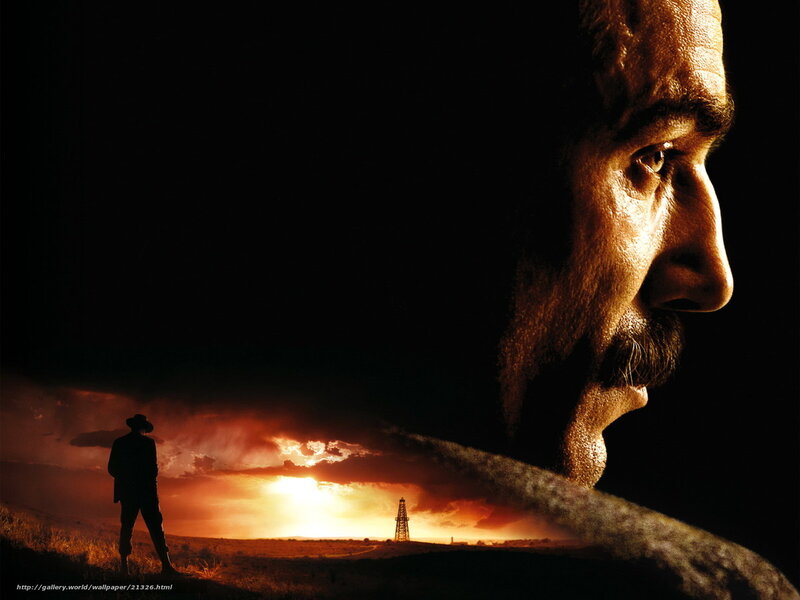 Man in profile at sunset