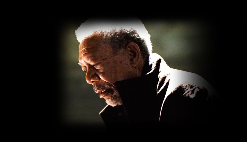 Man in Profile — Black, Dramatic, Photograph, Coat, White