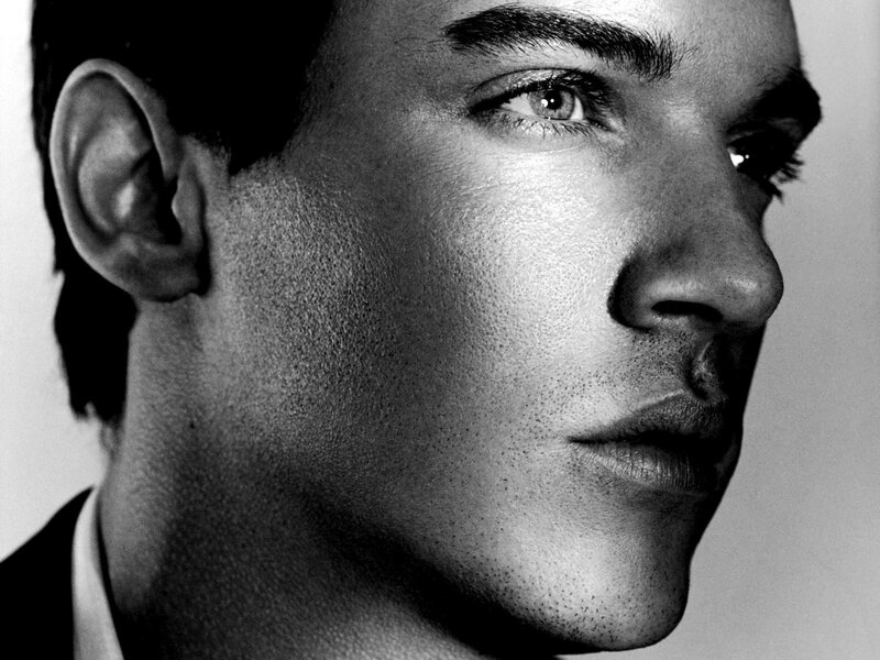 Man in Profile — Black, Dramatic, Photograph, Ear, Suit Collar
