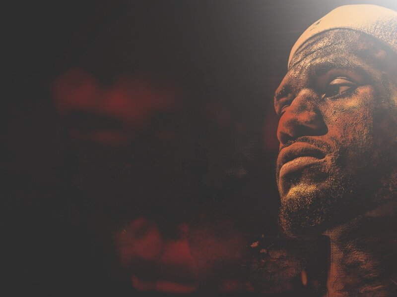 Man in Profile — Black, Dramatic, Photograph, Headband