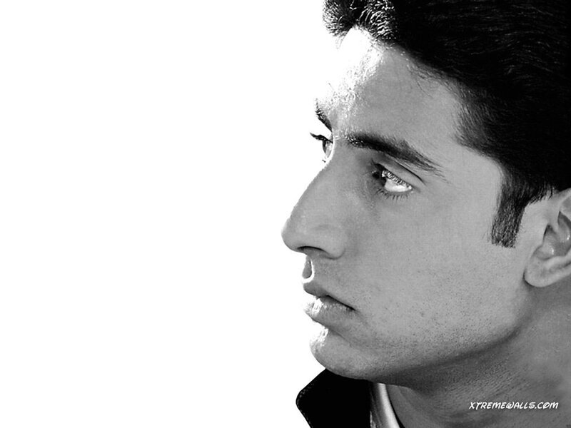Man in Profile — Black, Serious