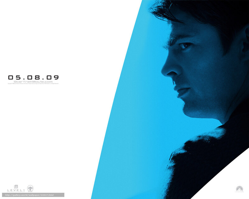 Man in Profile — Blue