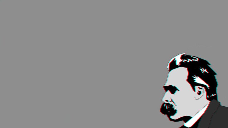 Man in Profile — Gray, Minimalist