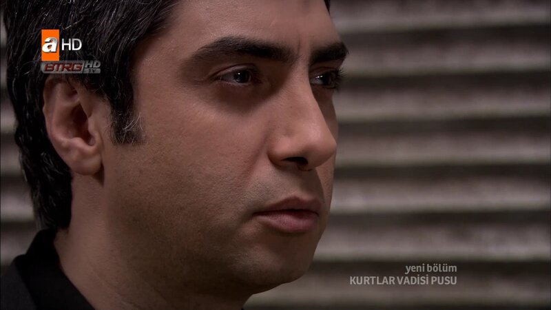 man in profile on tv show
