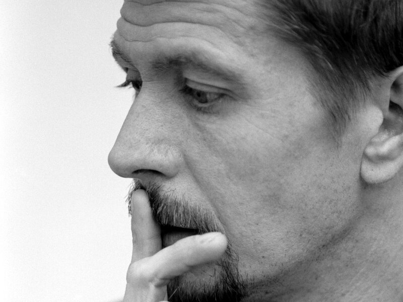 man in profile thinking