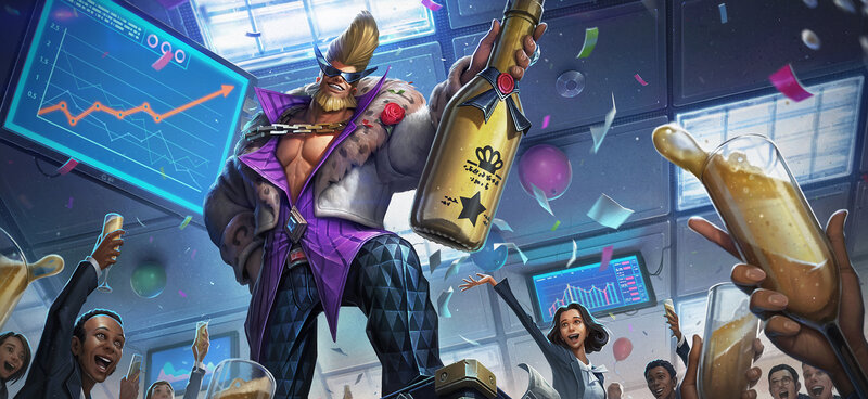 Man in Purple Coat — Celebratory