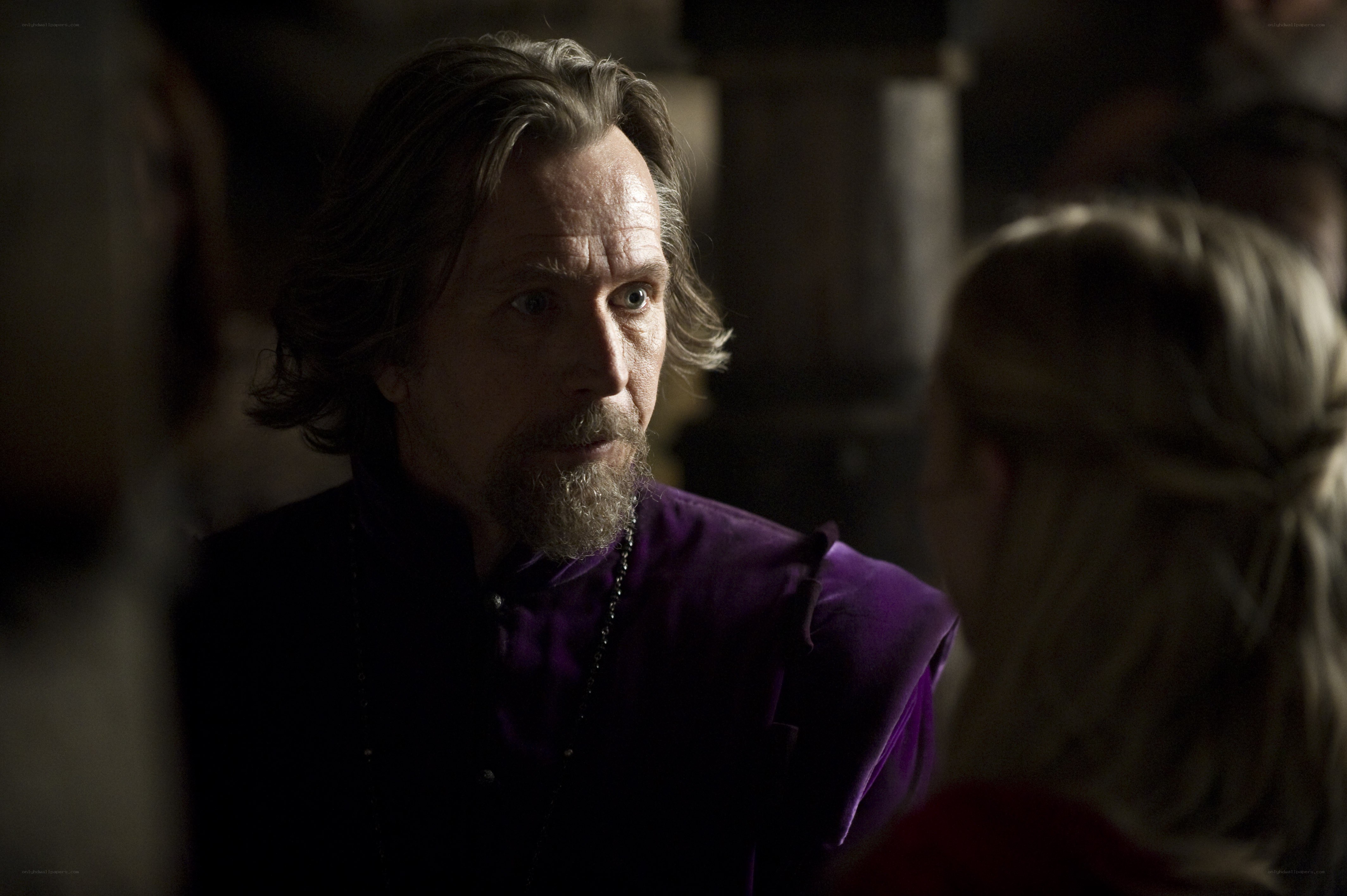man in purple robe