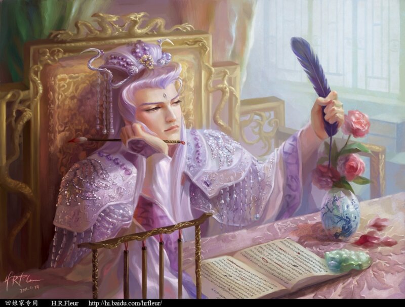 Man in Purple Robes