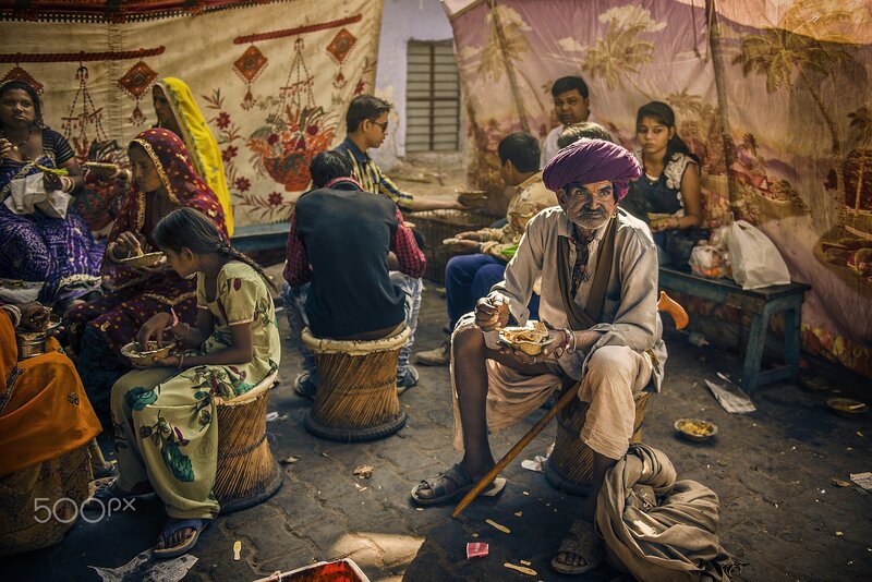 Man in Purple Turban