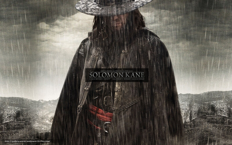 Man in Raincoat and Hat — Black