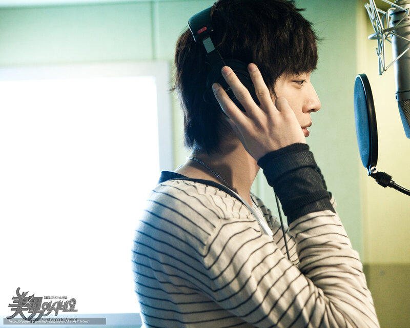 man in recording studio