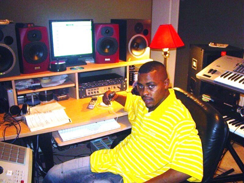 Man in Recording Studio — Yellow