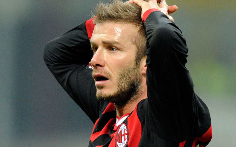 Man in Red and Black Jersey