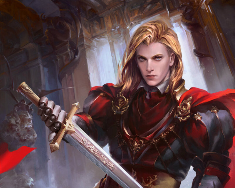 Man in Red Armor — Dramatic, Digital Art, Sword