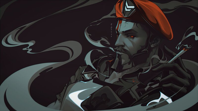 Man in Red Beret