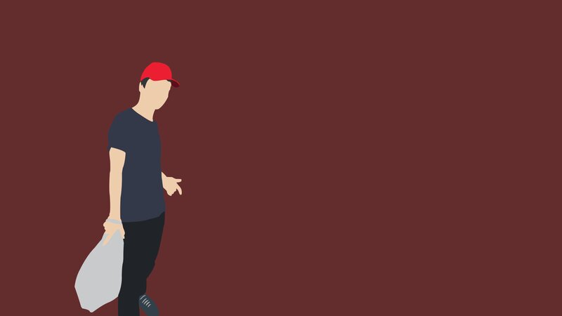 Man in Red Cap — Maroon
