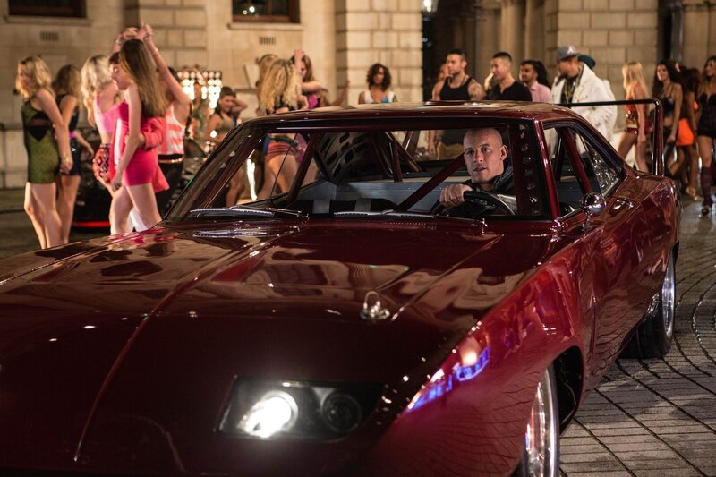 Man in Red Car — Dramatic, Night