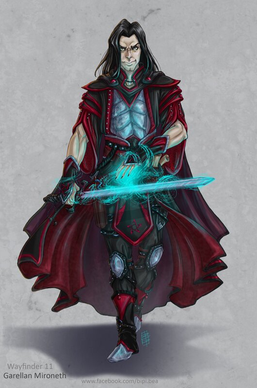 Man in Red Cloak — Dramatic, Digital Art, Sword