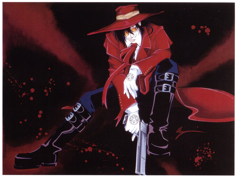 Man in Red Coat Sitting