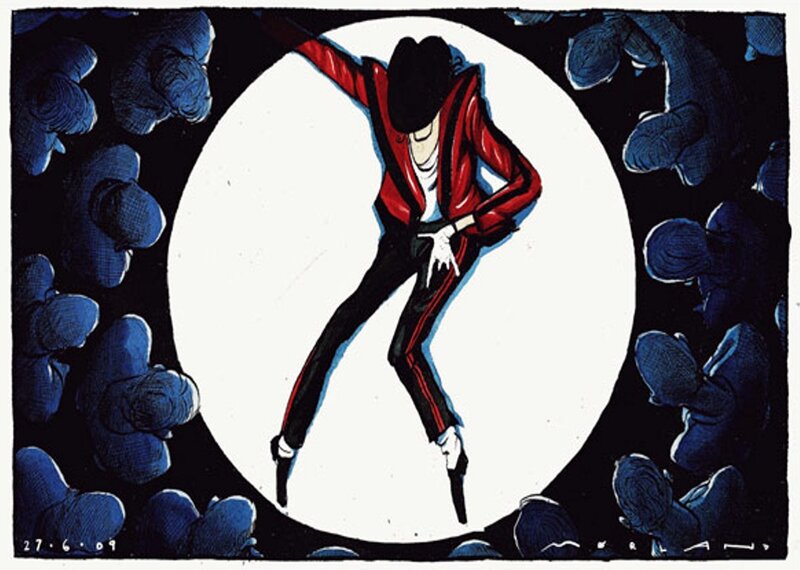Man in Red Jacket — Dramatic, Night, Illustration