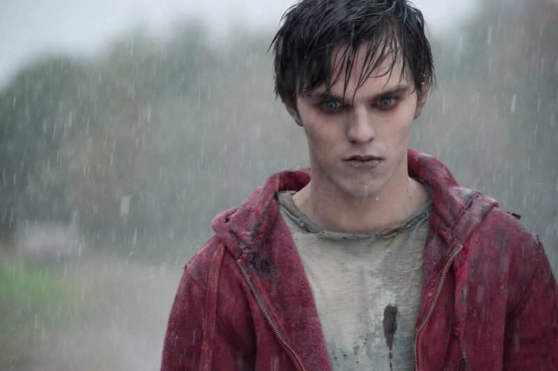man in red jacket in rain