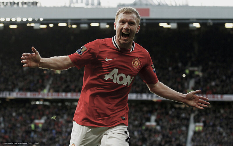 Man in Red Jersey — Celebratory, Photograph