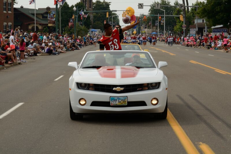 Man in Red Jersey — White
